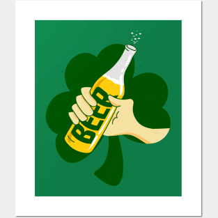 Shamrock Hand Posters and Art